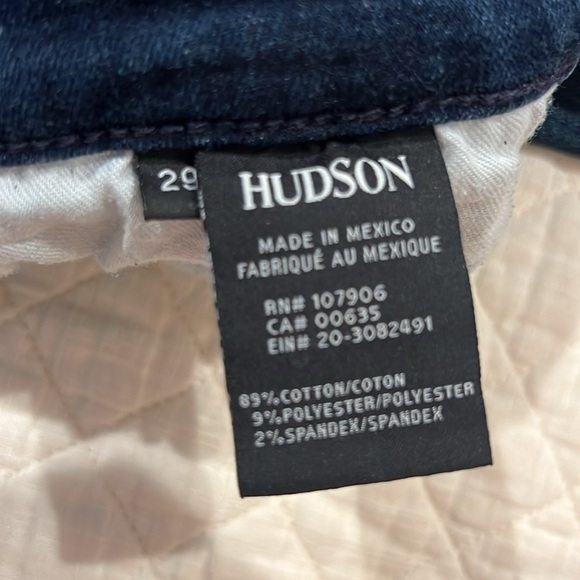 Hudson Krista Super Skinny Distressed dark denim size 29 - Picture 2 of 10